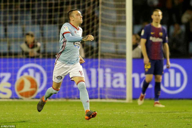 Iago Aspas ghi bàn bằng tay giúp Celta Vigo có được 1 điểm trước Barcelona. Barcelona đánh rơi chiến thắng đầy đáng tiếc trước Celta Vigo ảnh 2