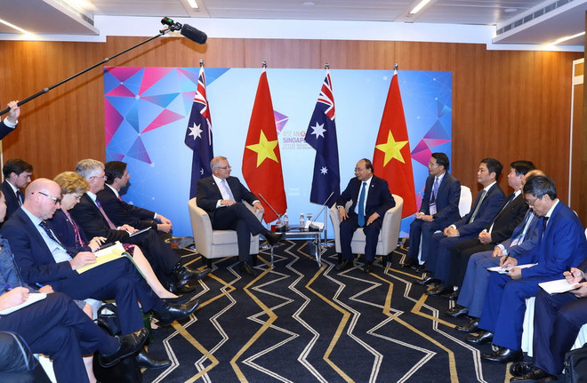 Thủ tướng Nguyễn Xuân Phúc tiếp Thủ tướng Australia Scott Morrison ảnh 2