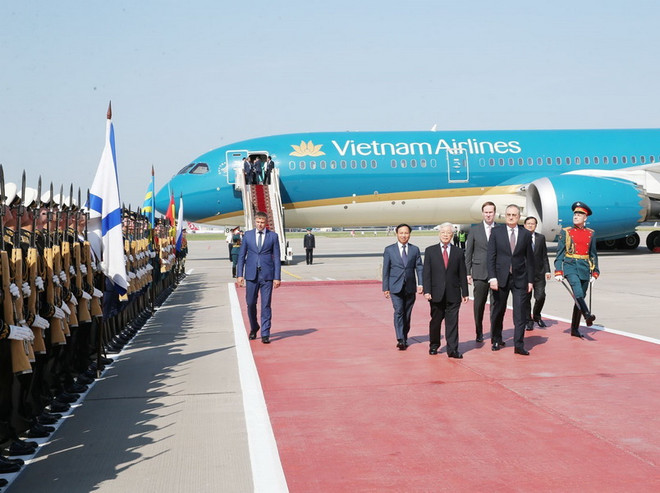 Tổng Bí thư Nguyễn Phú Trọng bắt đầu thăm chính thức Liên bang Nga ảnh 1