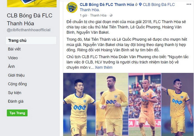 FLC Thanh Hóa đã chính thức chia tay hàng loạt cầu thủ ảnh 2