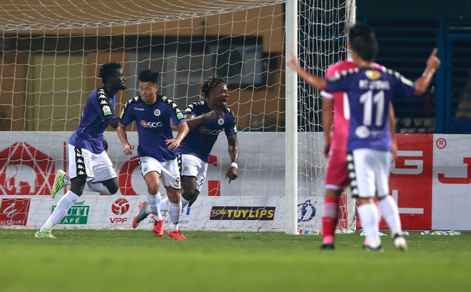 Hà Nội FC thắng hủy diệt 5-0. (Nguồn: tuoitre) Cúp Quốc gia 2018: Hà Nội thắng hủy diệt, Bình Phước gây sốc ảnh 1