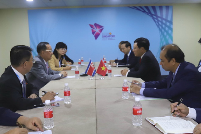 Phó Thủ tướng Phạm Bình Minh gặp Bộ trưởng Ngoại giao Triều Tiên ảnh 2