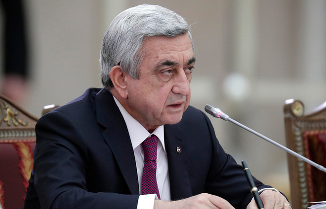 Tân Thủ tướng Armenia Serzh Sarkisian. (Nguồn: TASS) Armenia: Thủ tướng kêu gọi đối thoại với thủ lĩnh phe đối lập ảnh 1