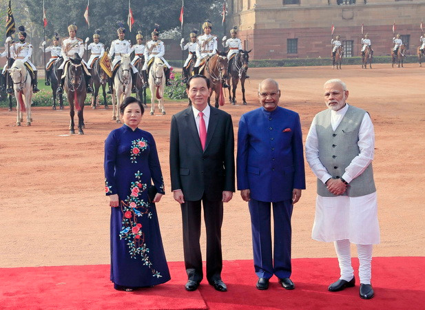 Lễ đón Chủ tịch nước thăm cấp Nhà nước tới Cộng hòa Ấn Độ ảnh 3