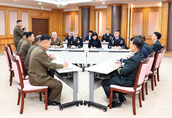 Hội đàm ba bên Hàn Quốc-Triều Tiên-Liên hợp quốc về giải giáp JSA ảnh 1