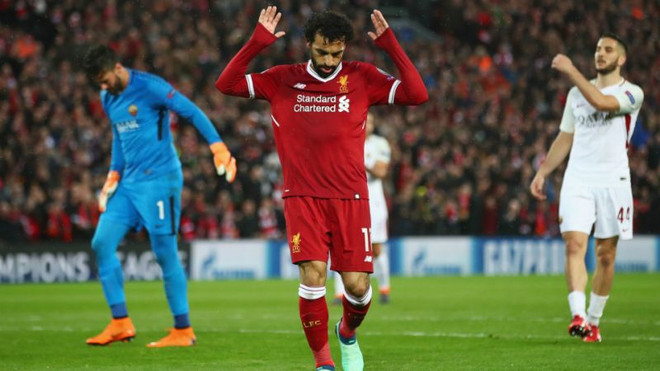 Salah giúp Liverpool đặt 1 chân vào chung kết. (Nguồn: Getty Images) Mohamed Salah tỏa sáng, Liverpool thắng hủy diệt AS Roma ảnh 1
