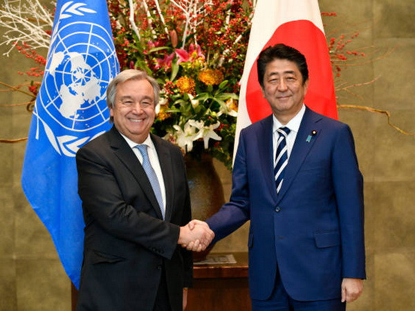 Lãnh đạo Nhật Bản, LHQ thảo luận về phi hạt nhân hóa Triều Tiên ảnh 1