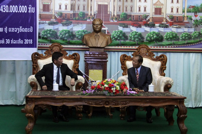 Bộ Công an hỗ trợ 50.000 USD khắc phục hậu quả vỡ đập thủy điện ở Lào ảnh 1