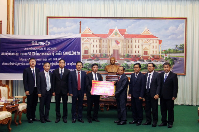 Bộ Công an hỗ trợ 50.000 USD khắc phục hậu quả vỡ đập thủy điện ở Lào ảnh 2