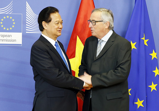 Lãnh đạo Việt Nam-EU ra tuyên bố báo chí chung thúc đẩy hợp tác ảnh 2