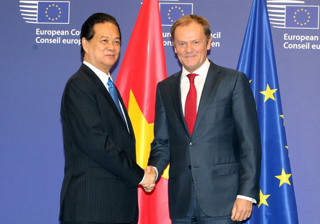 Lãnh đạo Việt Nam-EU ra tuyên bố báo chí chung thúc đẩy hợp tác ảnh 1
