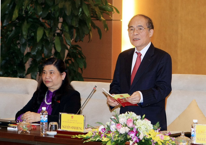 Chủ tịch Quốc hội chủ trì phiên họp Hội đồng bầu cử Quốc gia ảnh 1