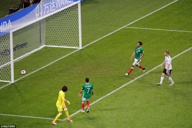 Timo Werner dễ dàng ghi bàn cho Đức. Đức vào chung kết Confed Cup 2017 sau màn vùi dập Mexico ảnh 3