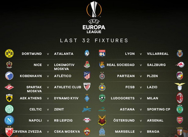 Vòng 1/16 Europa League: Arsenal dễ thở, Đức-Italy đại chiến ảnh 1