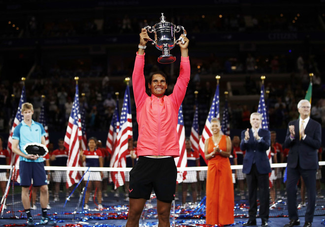 Nadal giành danh hiệu US Open 2017. (Nguồn: AP) 2017 là năm có ý nghĩa nhất trong sự nghiệp của Rafael Nadal? ảnh 1
