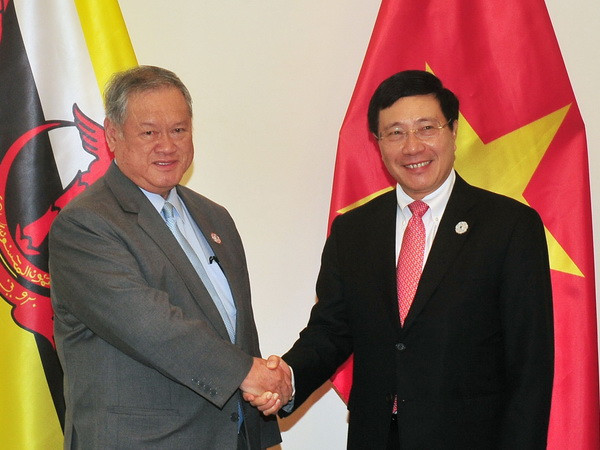 Phó Thủ tướng tiếp Bộ trưởng Ngoại giao và Thương mại Brunei ảnh 1