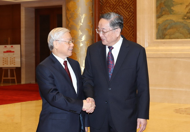 Tổng Bí thư hội kiến với Chủ tịch Chính Hiệp Trung Quốc ảnh 1