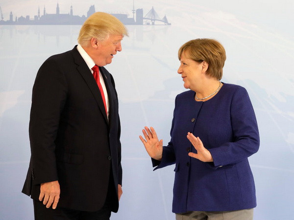 Thủ tướng Đức Merkel hội đàm với Tổng thống Mỹ Trump ảnh 1