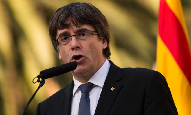 Thủ hiến Catalonia Carles Puigdemont. (Nguồn: newvision.co.ug) Tây Ban Nha: Thủ hiến Catalonia Puigdemont kêu gọi đối thoại thêm ảnh 1