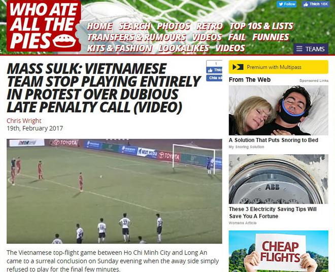 Truyền thông quốc tế sốc trước hành động của cầu thủ Long An ảnh 3