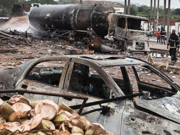 Hơn 40 người thương vong trong vụ nổ ga tại thủ đô của Ghana ảnh 1