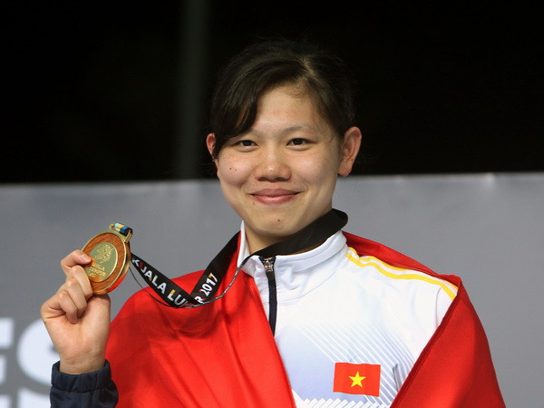 Ánh Viên giành HCV 200m bơi ngửa nữ, phá kỷ lục SEA Games ảnh 1