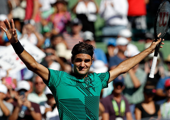 Hạ gục Del Potro, Roger Federer thẳng tiến vòng 4 Miami Open ảnh 1