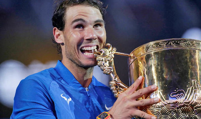 Nadal lần thứ 2 vô địch China Open. (Nguồn: Reuters) Rafael Nadal “hạ gục nhanh” Kyrgios, đăng quang tại China Open ảnh 1