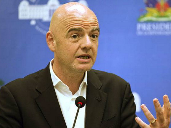 Chủ tịch Liên đoàn Bóng đá Thế giới (FIFA) Gianni Infantino. (Nguồn: AP) FIFA hy vọng World Cup 2022 tại Qatar không bị ảnh hưởng ảnh 1