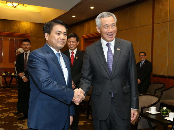 Chủ tịch Hà Nội tiếp kiến Thủ tướng Singapore Lý Hiển Long ảnh 1