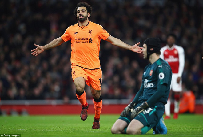 Salah nhân đôi cách biệt cho The Kop. Arsenal và Liverpool chia điểm sau màn rượt đuổi 'siêu kịch tính' ảnh 3
