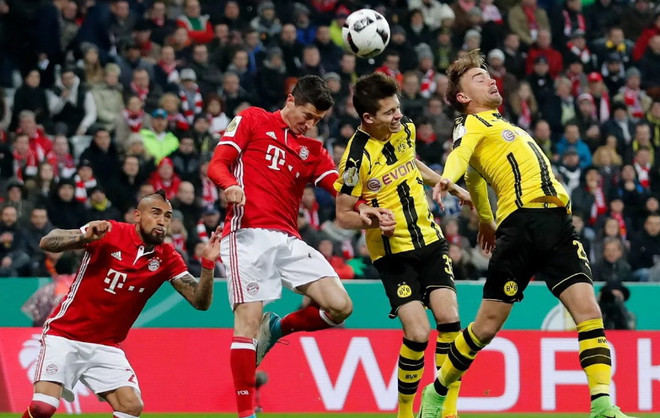 Bayern Munich năm thứ 7 liên tiếp chạm trán Dortmund ở DFB Pokal. (Nguồn: fcb.de) Bayern Munich quyết đấu" Dortmund tranh vé vào tứ kết DFB Pokal ảnh 1