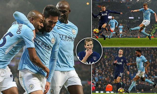 Man City nối dài kỷ lục bằng chiến thắng hủy diệt Tottenham ảnh 2