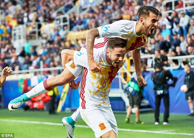 U21 Tây Ban Nha sớm vào bán kết. (Nguồn: EPA) U21 châu Âu: Hạ đàn em của Ronaldo, Tây Ban Nha vào bán kết ảnh 1
