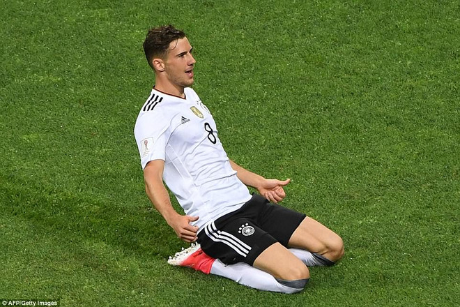Leon Goretzka lập cú đúp nhanh nhất lịch sử tuyển Đức. (Nguồn: AFP/Getty Images) Leon Goretzka đi vào lịch sử trong ngày Đức vùi dập Mexico ảnh 1