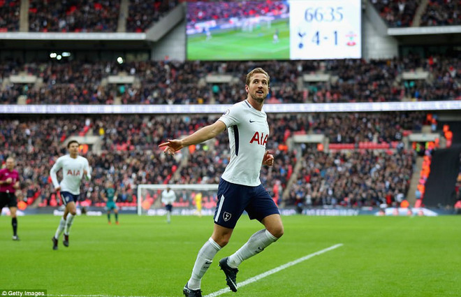 Harry Kane đã trải qua năm 2017 vô cùng ấn tượng. (Nguồn: Getty Images) Harry Kane thiết lập hàng loạt kỷ lục mới tại Premier League ảnh 1