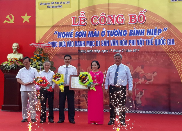 Nghề sơn mài Tương Bình Hiệp là di sản phi vật thể quốc gia ảnh 1