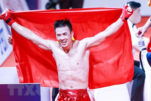 Nguyễn Hoàng giành huy chương Vàng cuối cùng cho Đoàn Việt Nam. (Ảnh: Minh Quyết/TTXVN) Bảng tổng sắp huy chương SEA Games 32 chung cuộc: Việt Nam đứng đầu ảnh 4