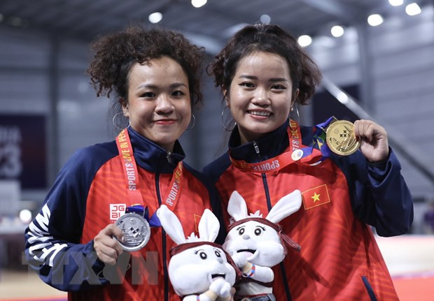 Việt Nam giành 136 HCV tại SEA Games 32. (Ảnh: Hoàng Linh/TTXVN) Bảng tổng sắp huy chương SEA Games 32 chung cuộc: Việt Nam đứng đầu ảnh 1