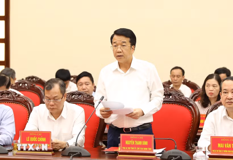 Đồng chí Nguyễn Thanh Bình, Chủ tịch UBND tỉnh Ninh Bình. (Ảnh: Đức Phương/TTXVN)