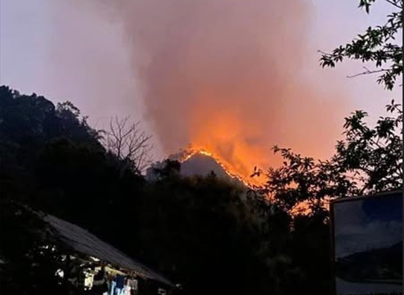 Hiện trường vụ cháy. (Ảnh: TTXVN)