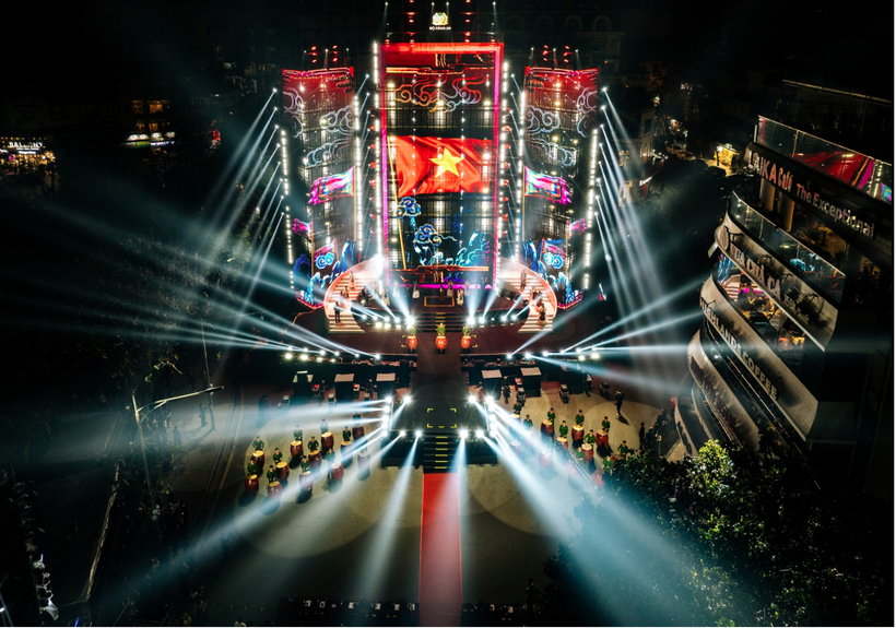 Gala âm nhạc 'Vinh quang Công an nhân dân Việt Nam' diễn ra hồi tháng 3/2025 tại Hà Nội. (Nguồn: VTV)