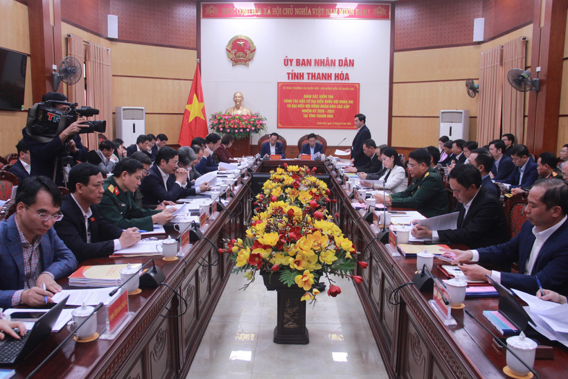 Toàn cảnh buổi làm việc. (Ảnh: Hoa Mai/TTXVN)