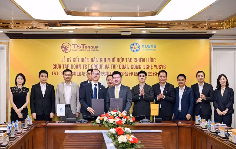 Đại diện T&T Group và Yusys Technologies ký kết Biên bản ghi nhớ hợp tác chiến lược.