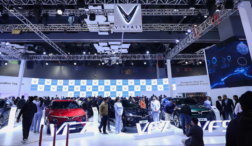 VinFast ra mắt thương hiệu tại Ấn Độ trong khuôn khổ sự kiện Bharat Mobility Global Expo 2025 (Ảnh: VinFast).