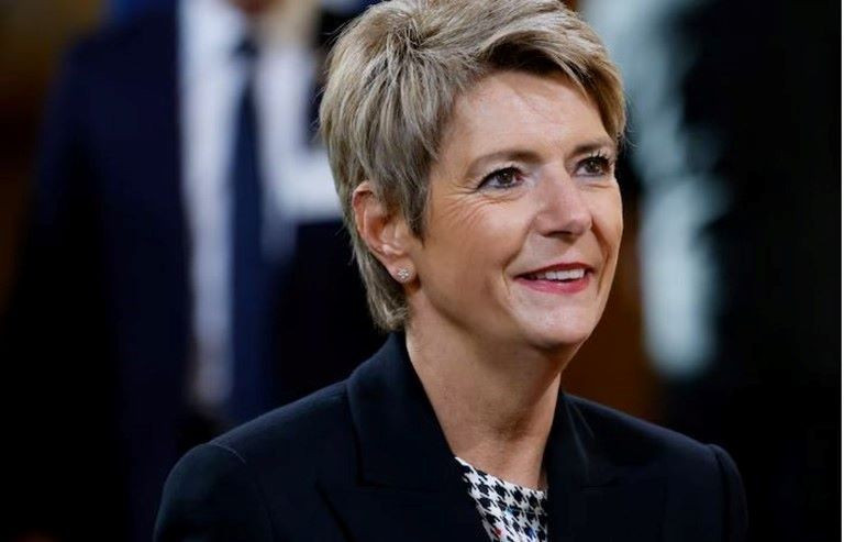 Tổng thống Thụy Sĩ Karin Keller-Sutter. (Nguồn: Reuters/TTXVN)