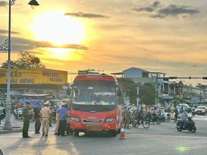 Hiện trường vụ tai nạn. (Nguồn: Báo Lao động)