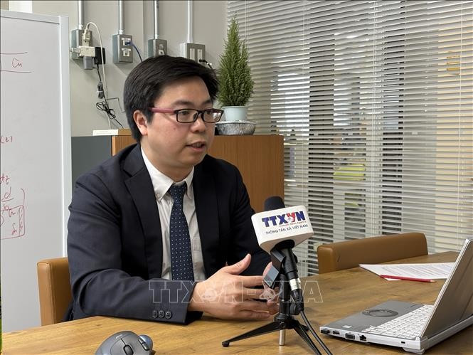 Chủ tịch Hội trí thức Việt Nam tại Nhật Bản, Lê Đức Anh. (Ảnh: Xuân Giao/TTXVN)