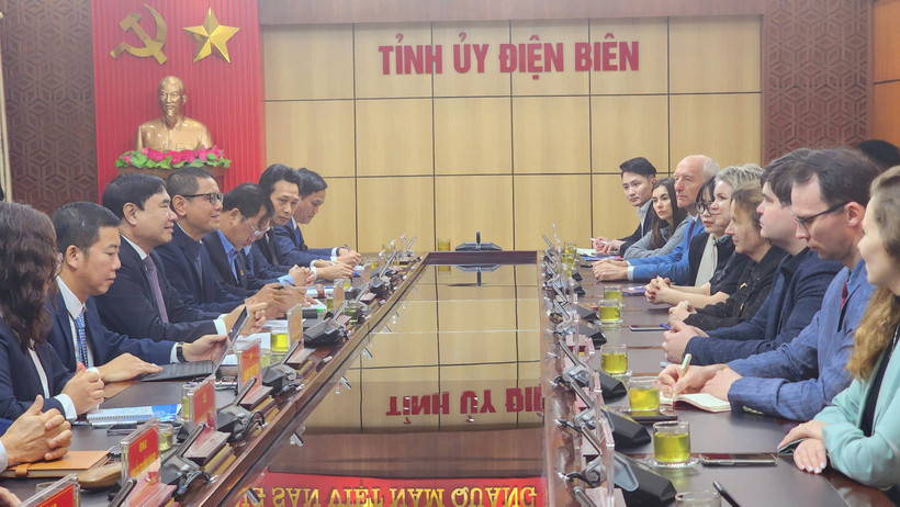 Quang cảnh buổi làm việc. (Nguồn: Cổng thông tin điện tử tỉnh Điện Biên)