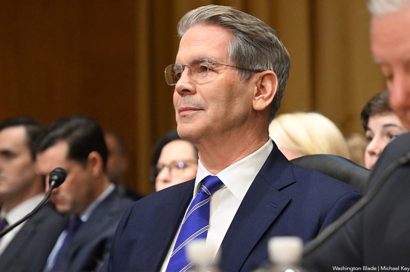 Ông Bessent đã vượt qua cuộc bỏ phiếu tại Thượng viện với 68 phiếu thuận và 29 phiếu chống. (Nguồn: Washington Blade)